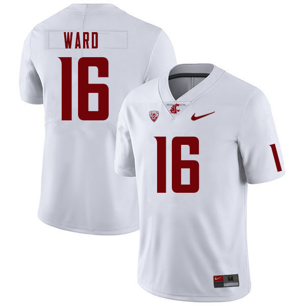 Men #16 Xavier Ward Washington State Cougars College Football Jerseys Sale-White